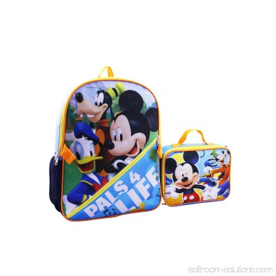 DISNEY MICKEY MOUSE PALS 4 LIFE BACKPACK WITH LUNCH 567391564